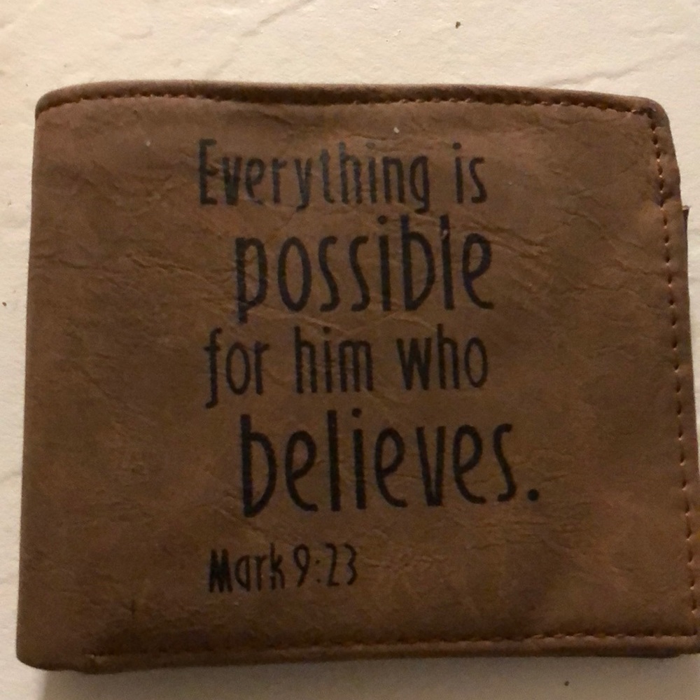 Wallet with scripture! Unisex